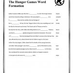 The Hunger Games Word Formation Worksheet   Free Esl Printable   Hunger Games Free Printable Worksheets