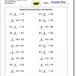The Pre Algebra Worksheets Provide Simple Number Sentences In The   Free Printable Algebra Worksheets With Answers