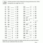 Third Grade Subtraction Worksheets   Free Printable Subtraction Worksheets