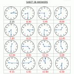 Time Worksheet O'clock, Quarter, And Half Past   Free Printable Time Worksheets For Kindergarten