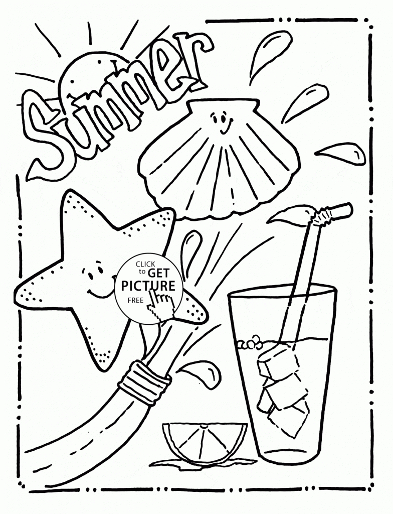 Timely Free Printable Summer Coloring Pages Simple Sheets On Print - Summer Coloring Sheets Free Printable