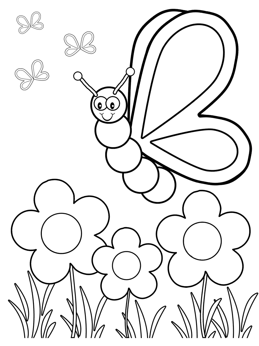 Top 50 Free Printable Butterfly Coloring Pages Online | Coloring - Free Printable Pages For Preschoolers