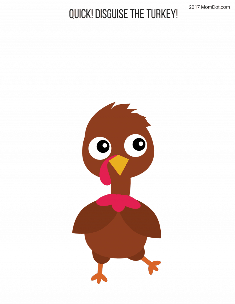 Turkey In Disguise Free Printable Template - Free Turkey Cut Out Printable