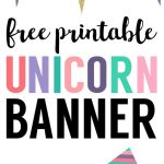Unicorn Birthday Banner Free Printable | Craft Time | Diy Unicorn   Diy Birthday Banner Free Printable