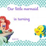 Updated! Free Printable Ariel The Little Mermaid Invitation Template   Free Printable Little Mermaid Birthday Banner