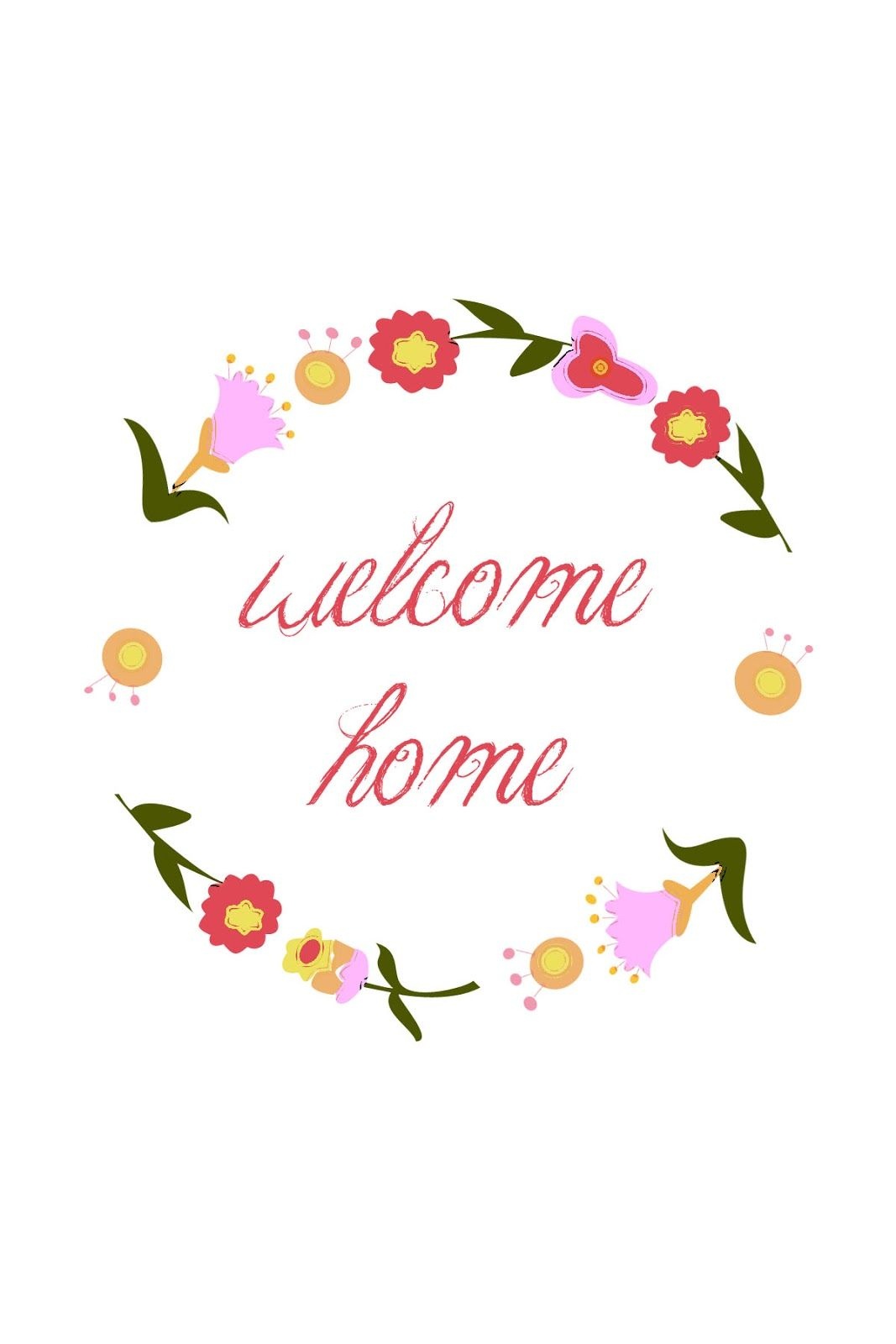 Download Bright Welcome Home Lettering - Download Free Vector Art ...