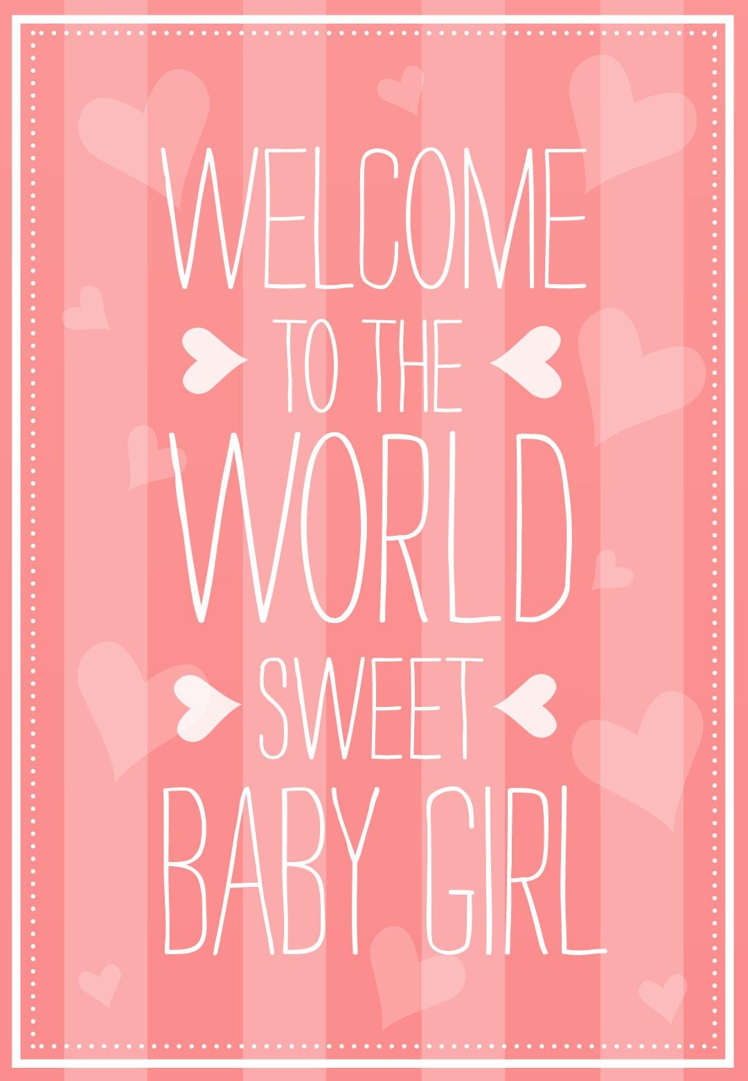 Welcome To The World - Free Baby Shower &amp;amp; New Baby Card | Greetings - Free Printable Welcome Cards