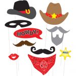 Western Photo Booth Props, 10Pc   Walmart   Free Printable Western Photo Props