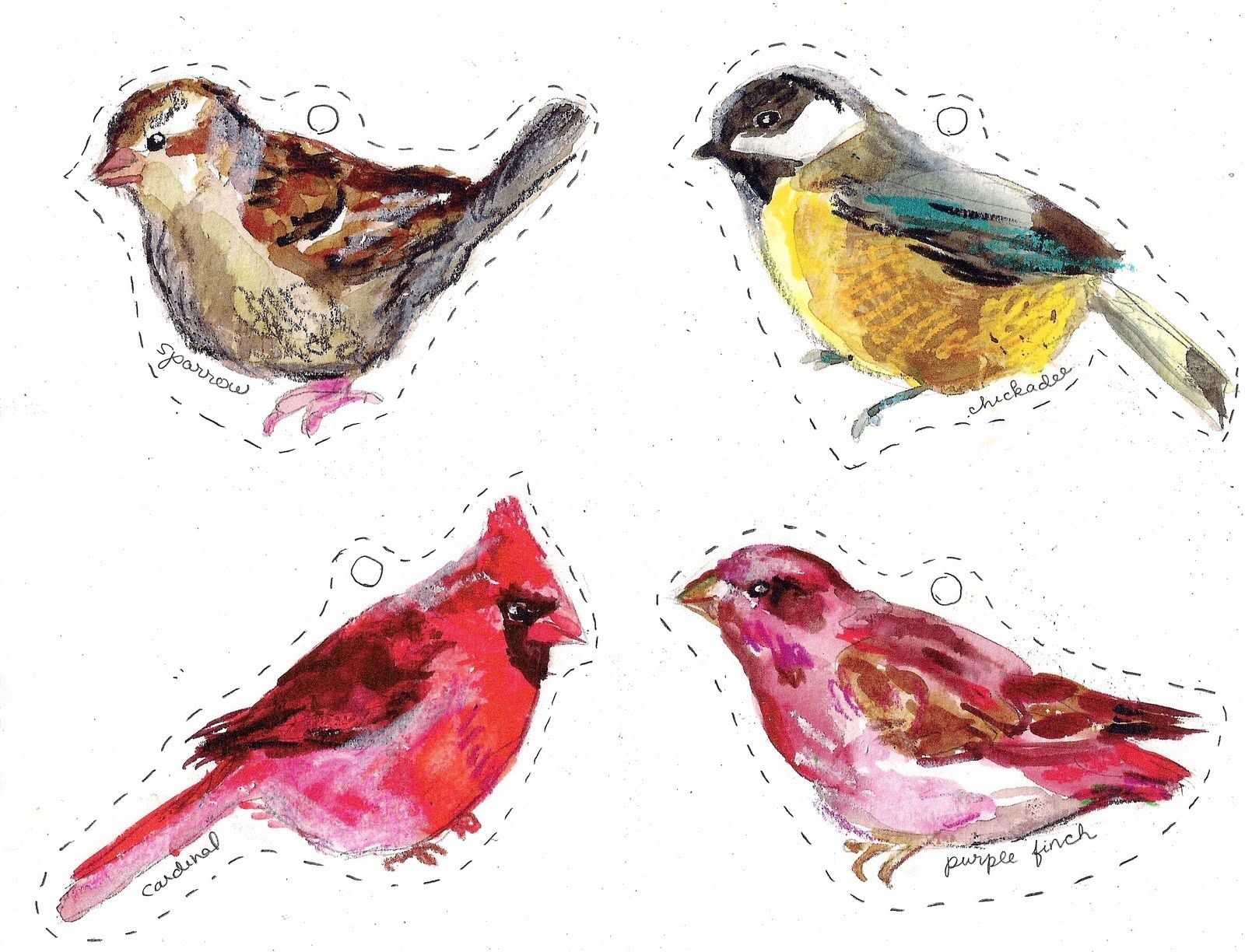 Winter Birds Free Printables | Craft | Gift Tags Printable, Birds - Free Printable Images Of Birds