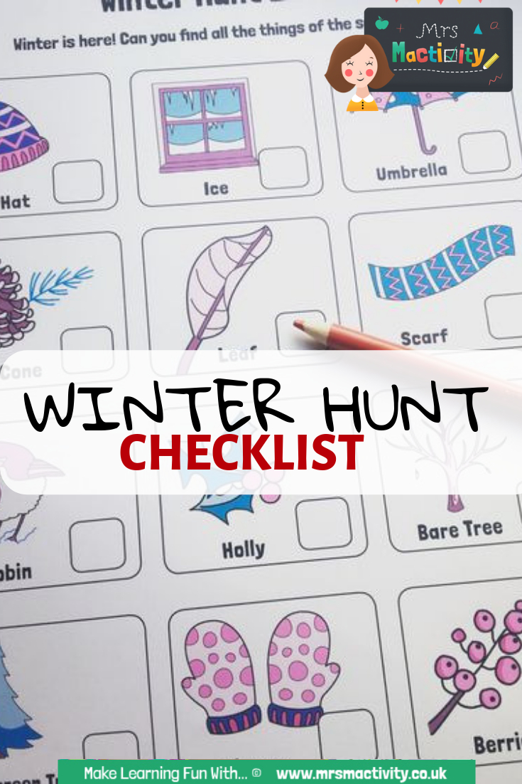 Winter Hunt Checklist - Colour | Winter Resources | Winter, Primary - Free Printable Childminding Resources