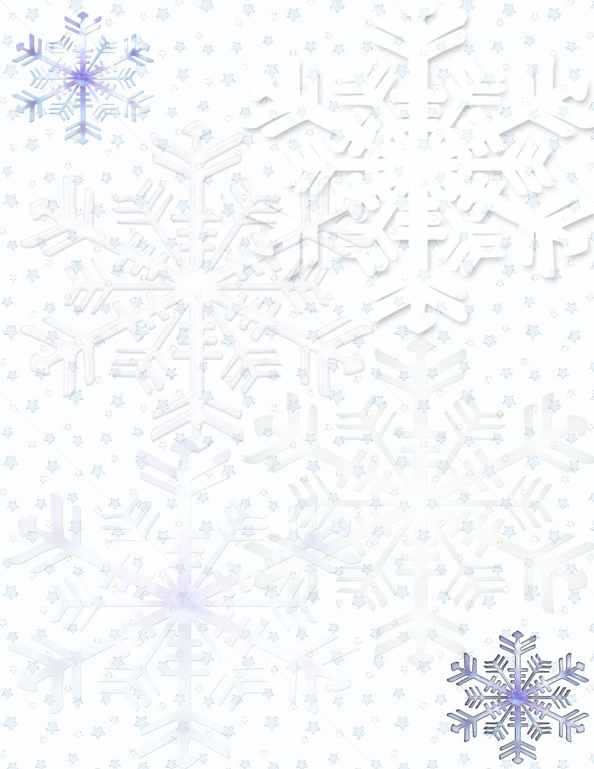 Winter Stationery Theme Downloads Pg. 1 - Free Printable Winter Stationery