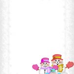 Winter Stationery Theme Downloads Pg. 3   Free Printable Snowman Stationery