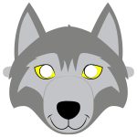 Wolf Mask Template | Free Printable Papercraft Templates   Free Printable Wolf Mask