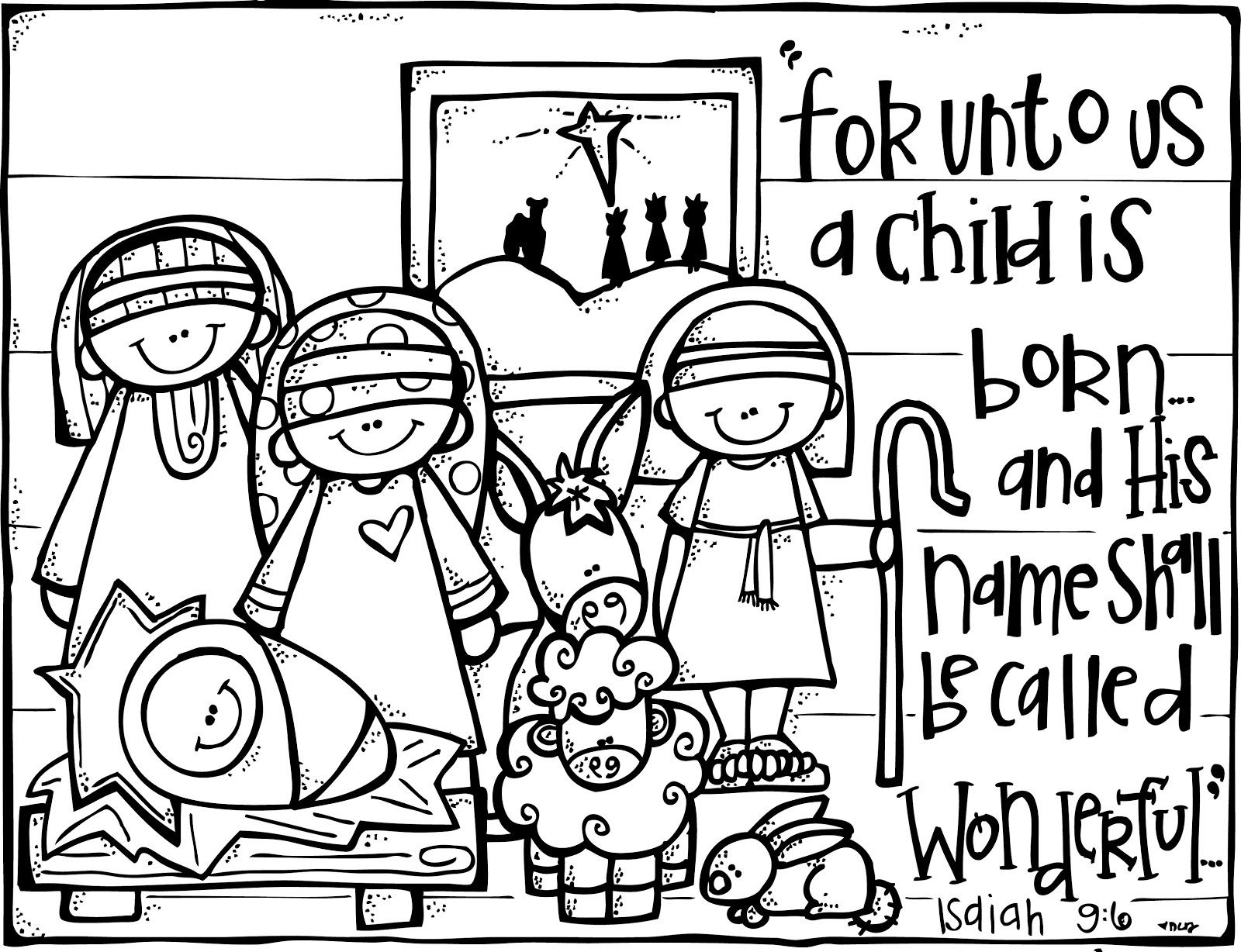 Wonderful Counselor | Christmas | Nativity Coloring Pages, Christmas - Free Printable Christmas Baby Jesus Coloring Pages
