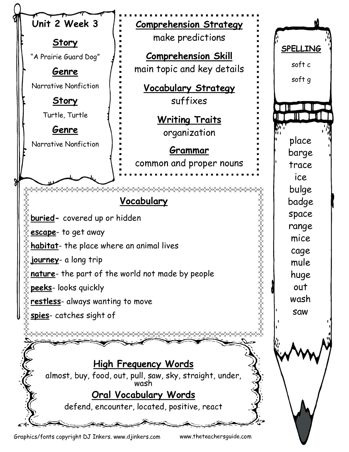 Wonders Second Grade Unit Two Week Three Printouts - Free Printable Worksheets For 2Nd Grade Social Studies