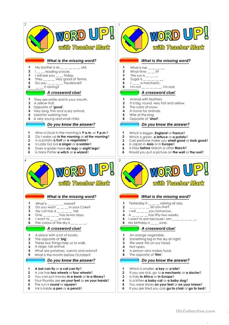 Word Up (For Kids!) Worksheet - Free Esl Printable Worksheets Made - Free Printable Word Winks