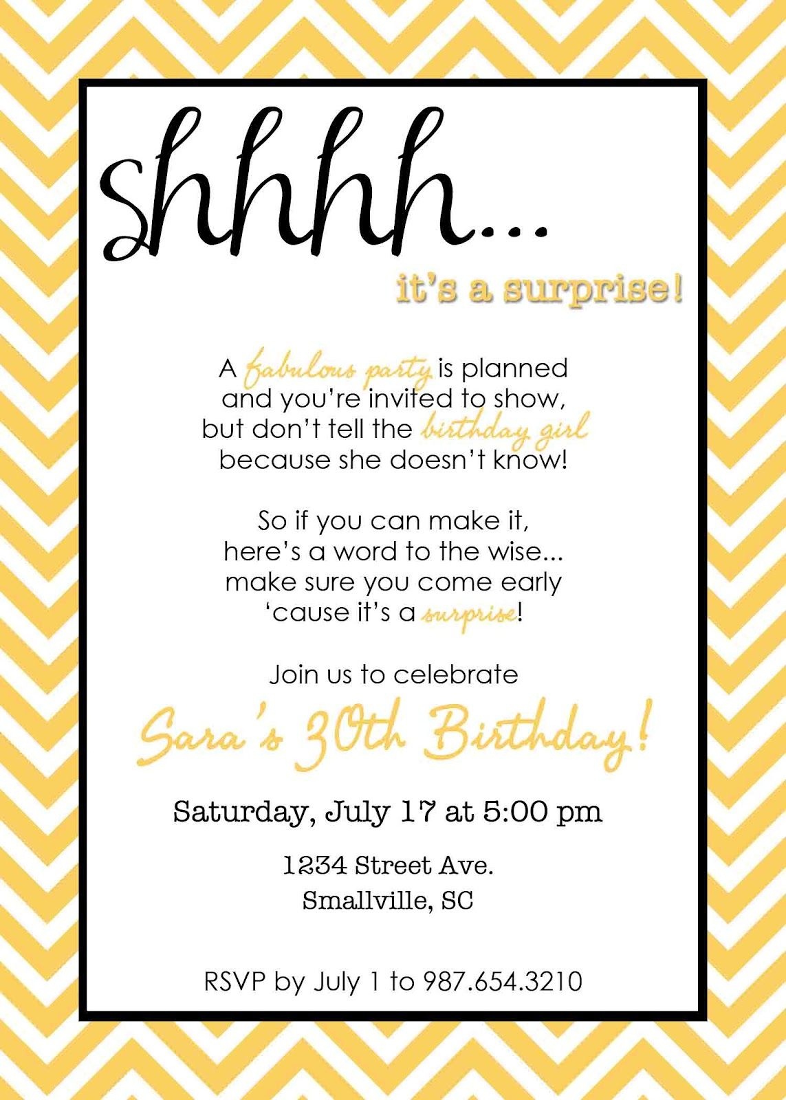 Free Printable Surprise 60Th Birthday Invitations Free Printable