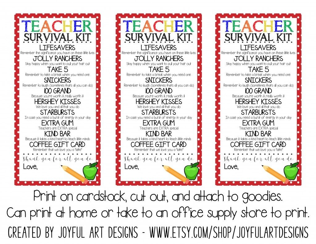 Workin It Wednesdays: Organized Back To School + Free Printable | My - Teacher Survival Kit Free Printable