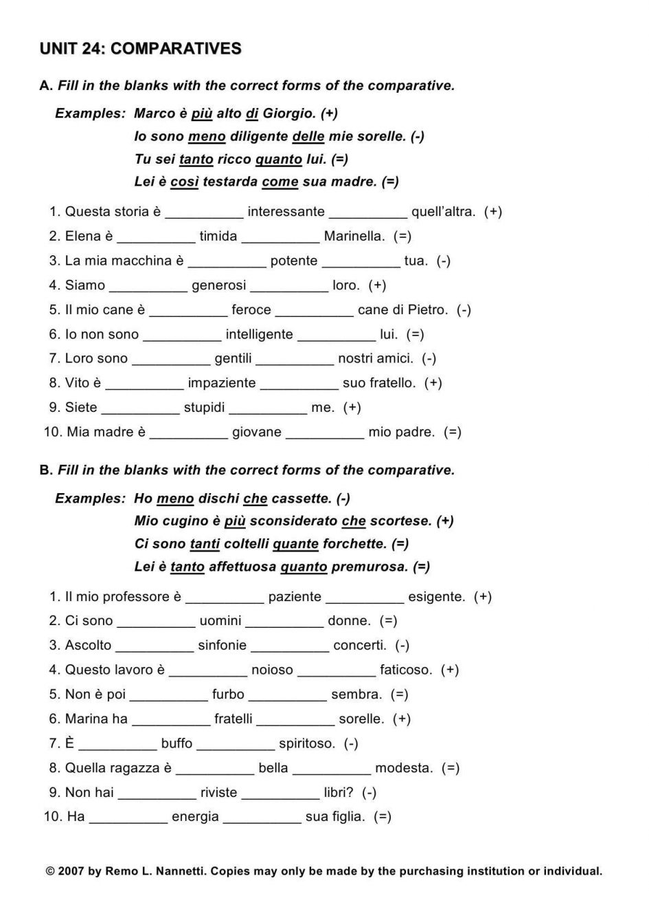Contractions With Not Worksheet