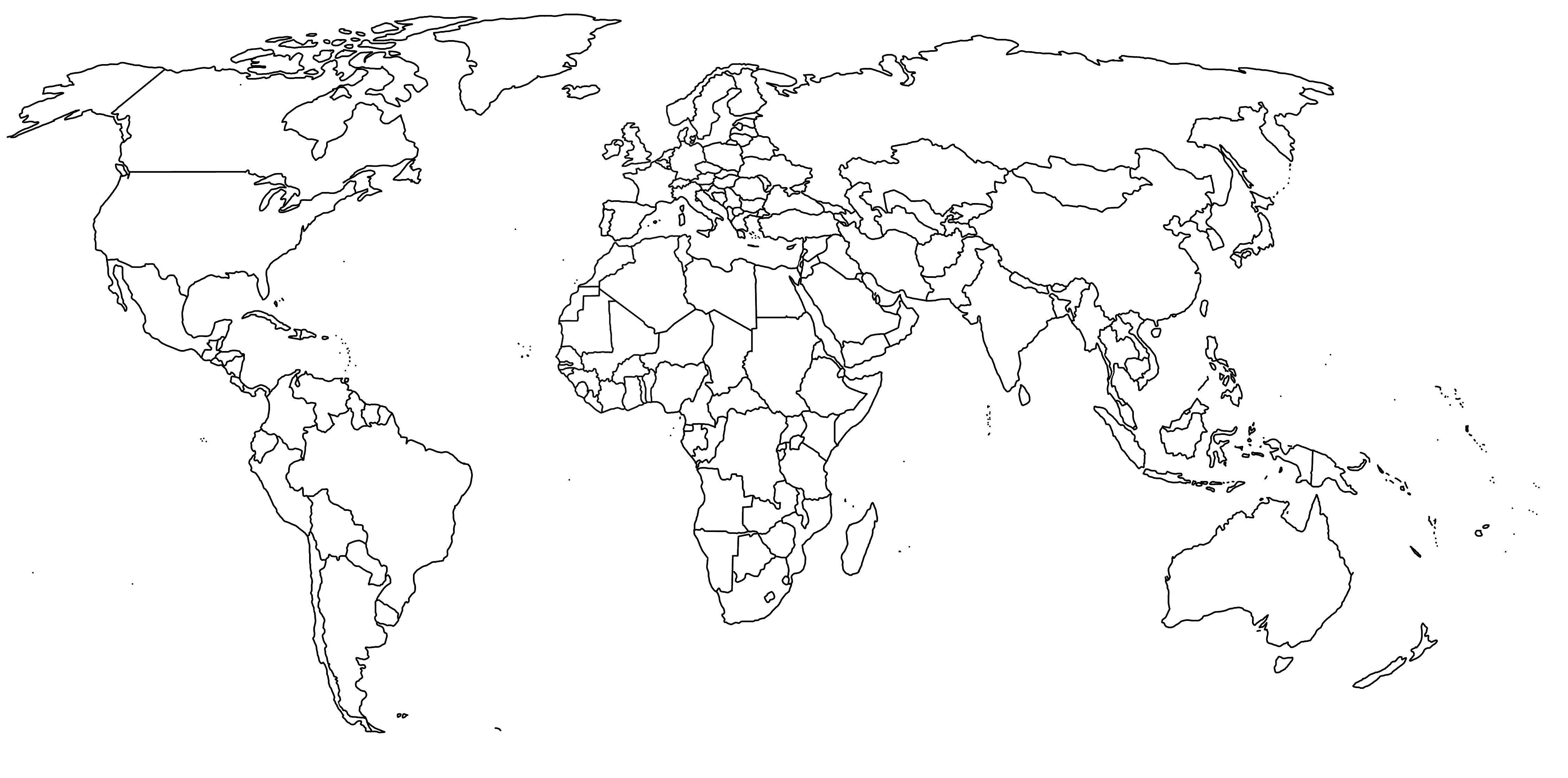 World Map Blank - World Wide Maps - Free Printable World Map Pdf