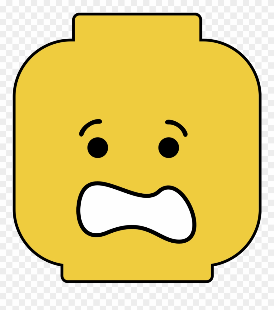 Worried Lego Head Free Printable - Printable Lego Face Mask Template - Free Printable Face Masks