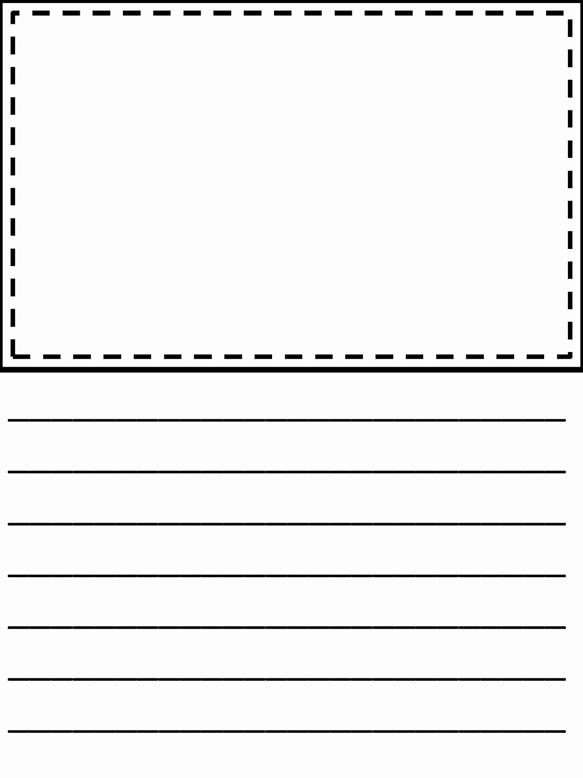 Printable Writing Paper With Picture Box Printable Word Searches