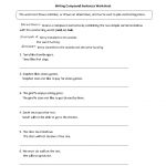 Writing With Compound Sentences Worksheet | English Writing/language   Free Printable Worksheets On Simple Compound And Complex Sentences