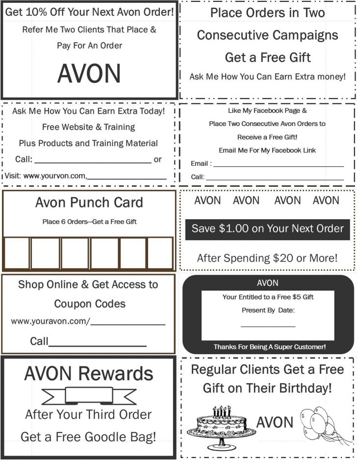 Free Printable Avon Flyers