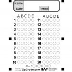 Zipgrade: Answer Sheet Forms   Free Printable Bubble Answer Sheets