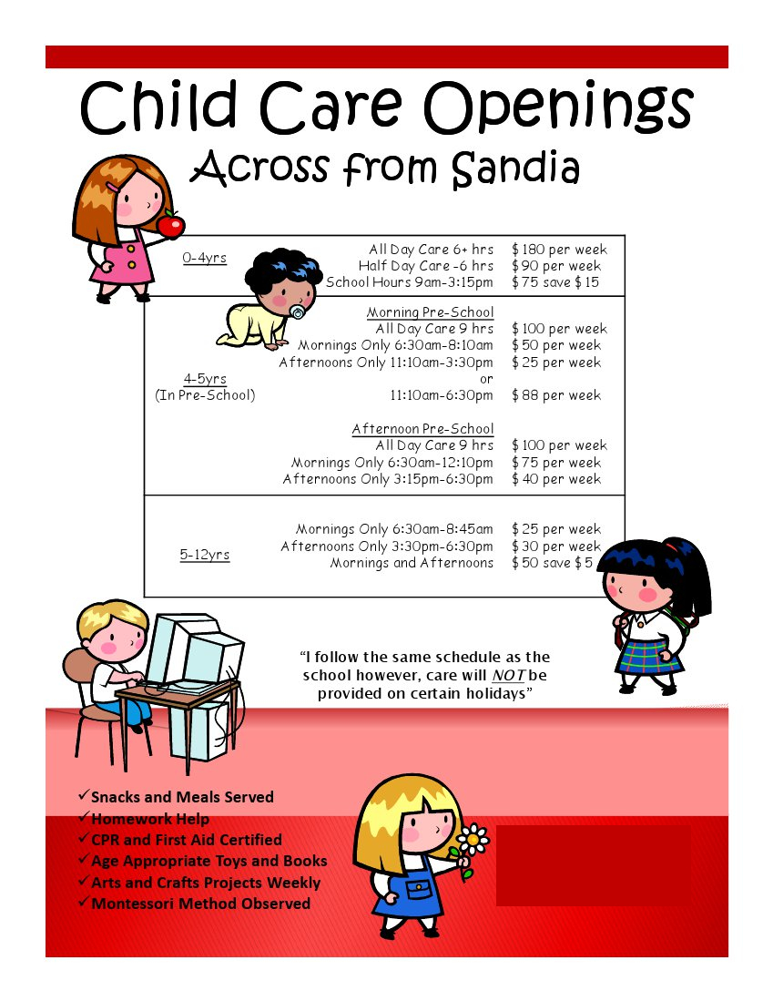 Free Printable Home Daycare Flyers Free Printable