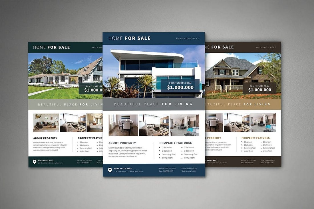 006 Real Estate Flyer Template Psd Ideas Flyers Wonderful Templates - Free Printable Real Estate Flyer Templates