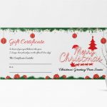 011 Printable Merry Christmas Gift Certificate Template Imposing   Free Printable Christmas Gift Voucher Templates