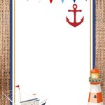 012 Free Nautical Invitation Templates Template Awesome Ideas Themed   Free Printable Sailboat Template