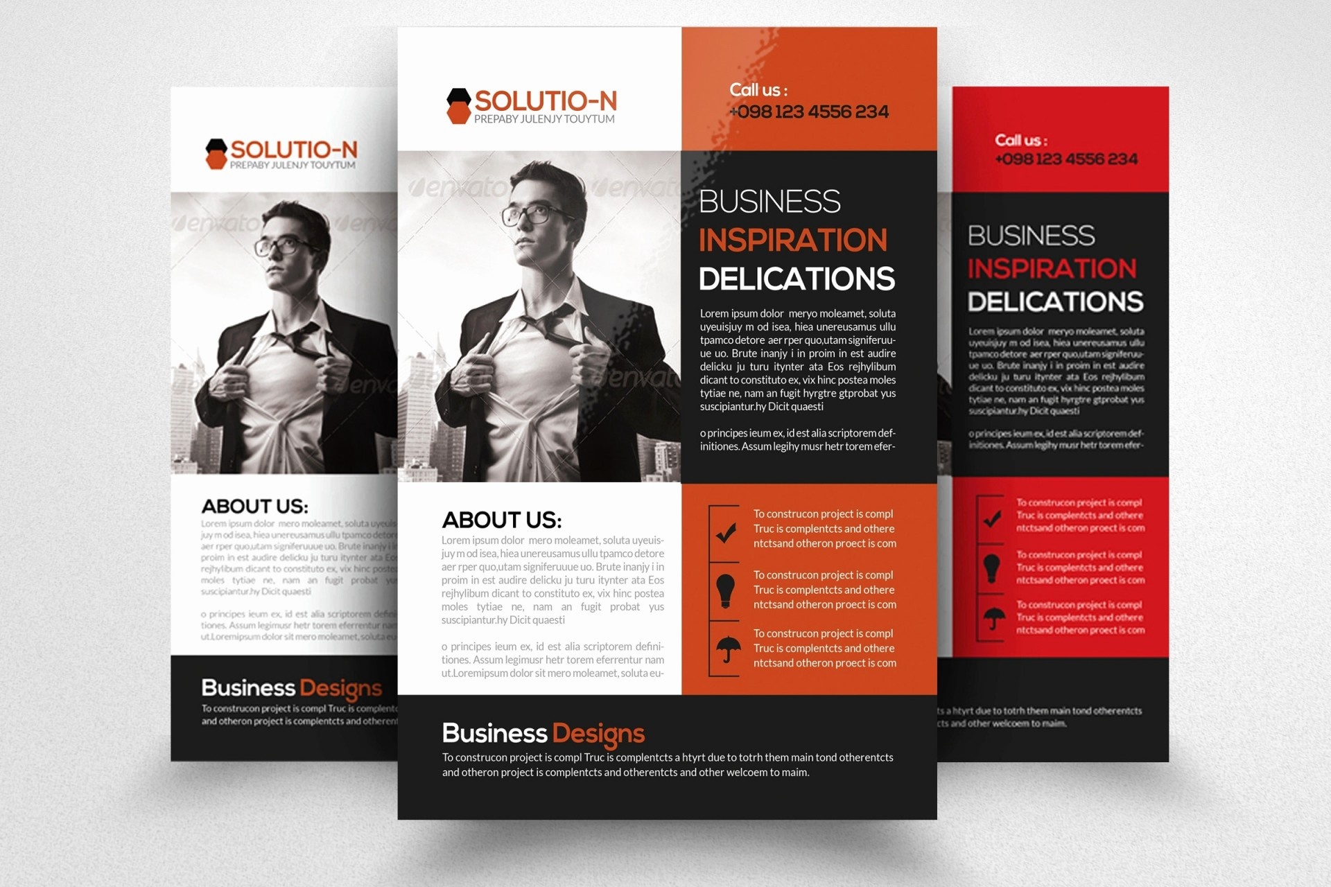 016 Free Printable Business Flyers Beautiful Red Brochure Template - Free Printable Business Flyers