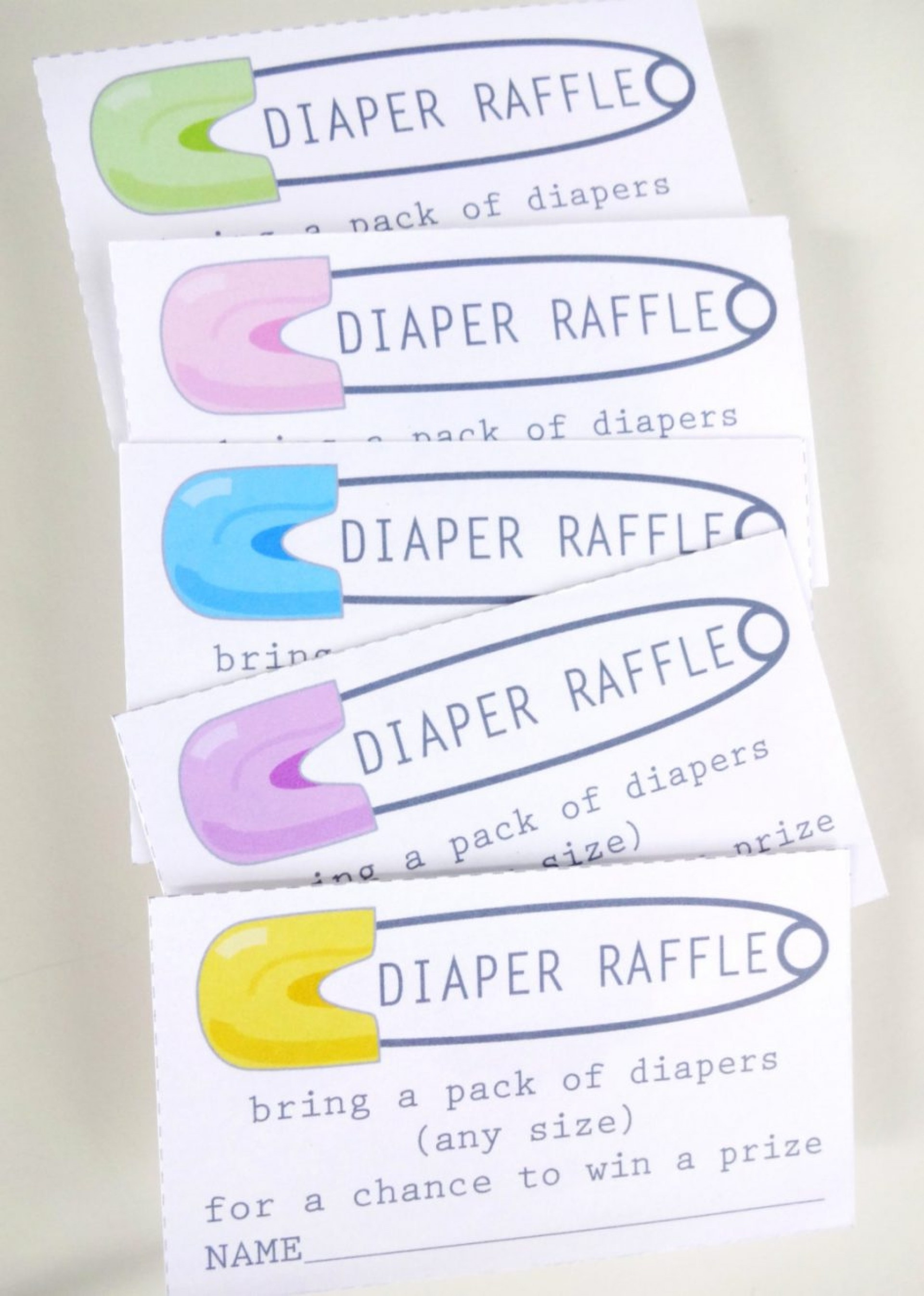 020 Diaper Raffle Ticket Template Printable Insert For Baby Shower - Diaper Raffle Free Printable