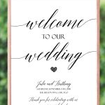 020 Template Ideas Wedding Welcome Phenomenal Sign Diy Free   Free Printable Welcome Sign Template