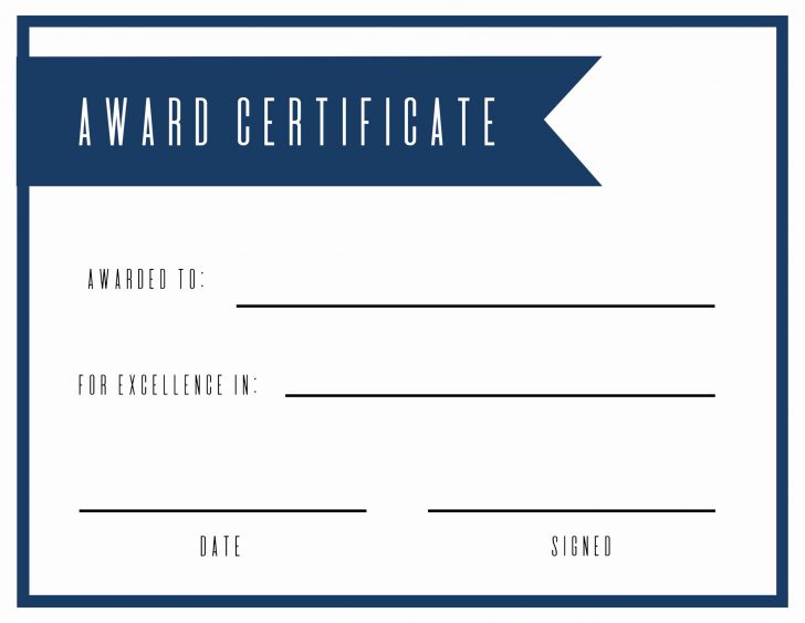 Free Printable Student Award Certificate Template