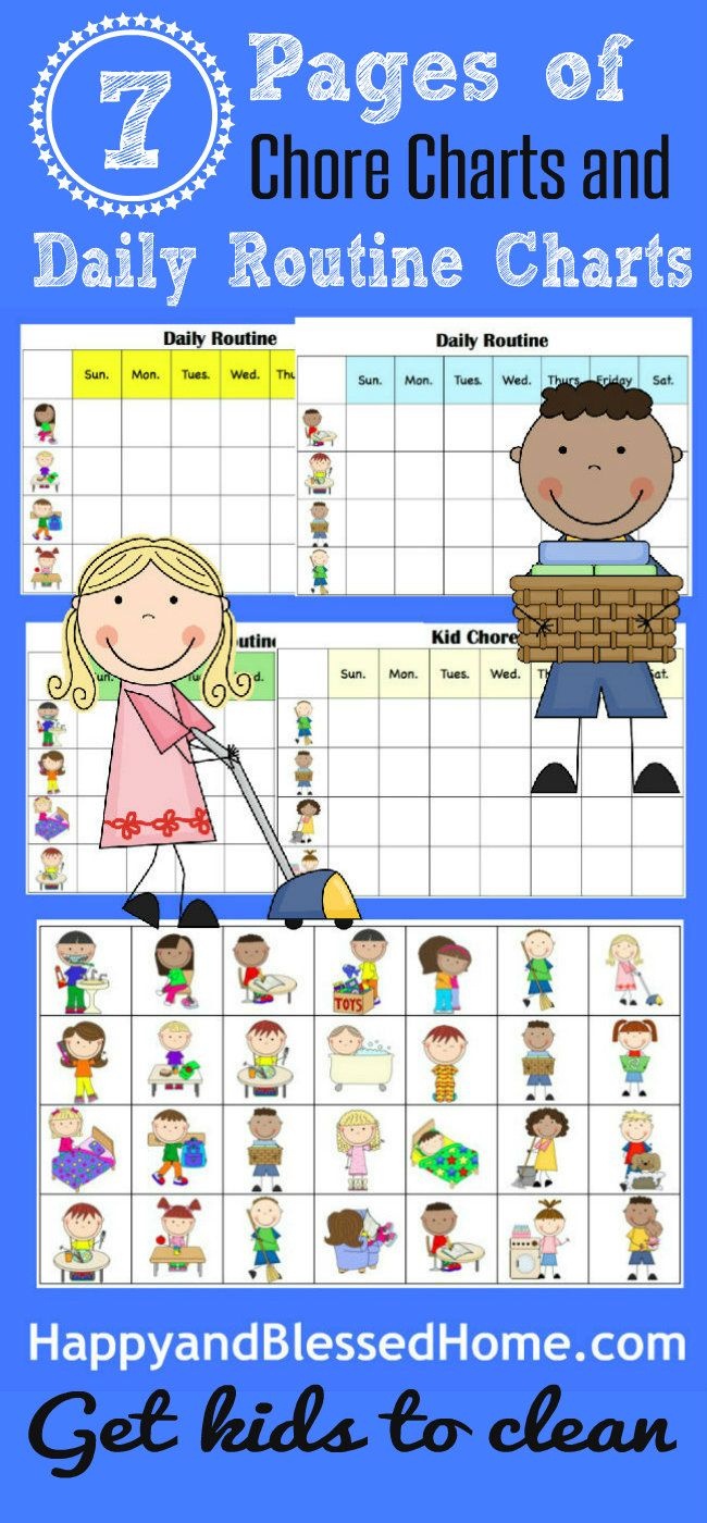 10 Minutes To Clean And Free Printable Chore Charts For Kids | Home - Free Printable Charts For Kids