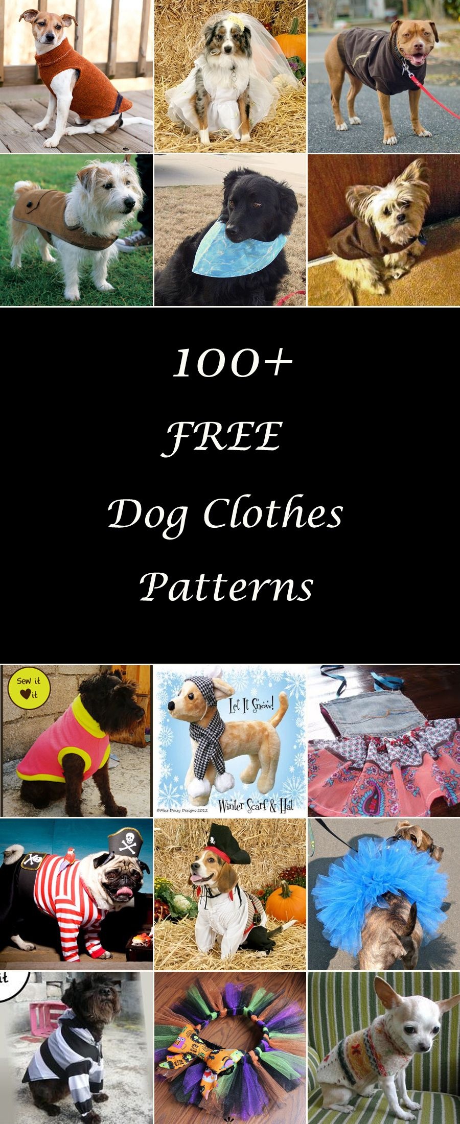 100+ Free Dog Clothes Patterns | Adorable Animals | Dog Clothes - Free Printable Sewing Patterns For Dog Clothes