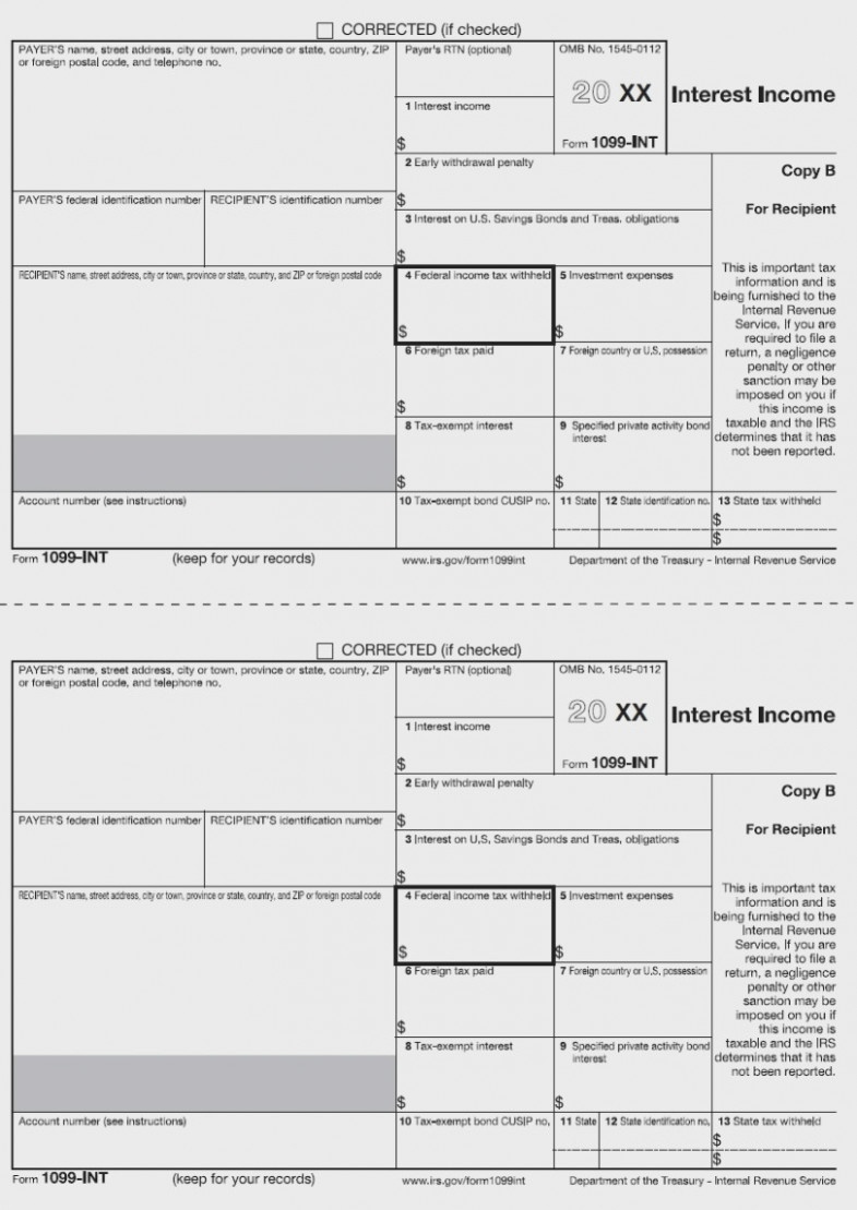 11 Common Misconceptions About Irs Form 11 | Form Information - Free Printable 1099 Form