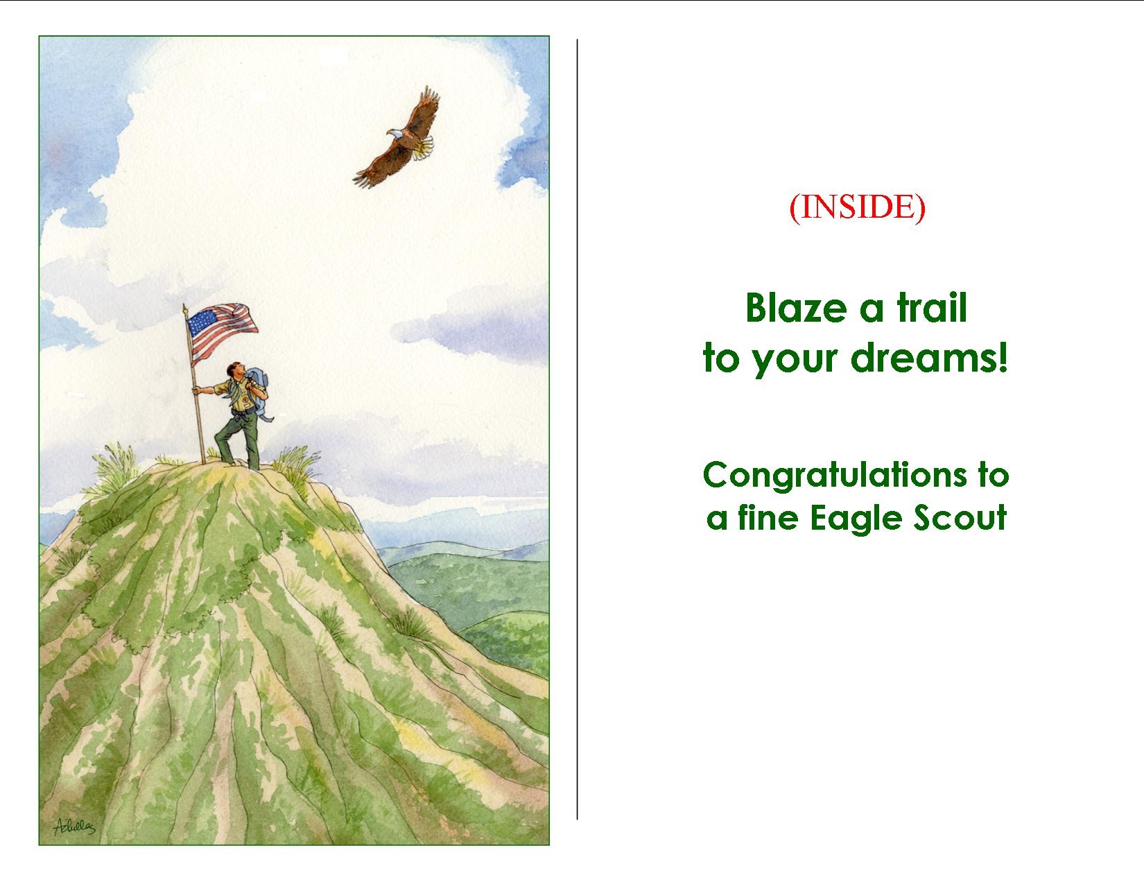 12 Best Photos Of Eagle Scout Congratulations Card Print - Eagle - Eagle Scout Cards Free Printable