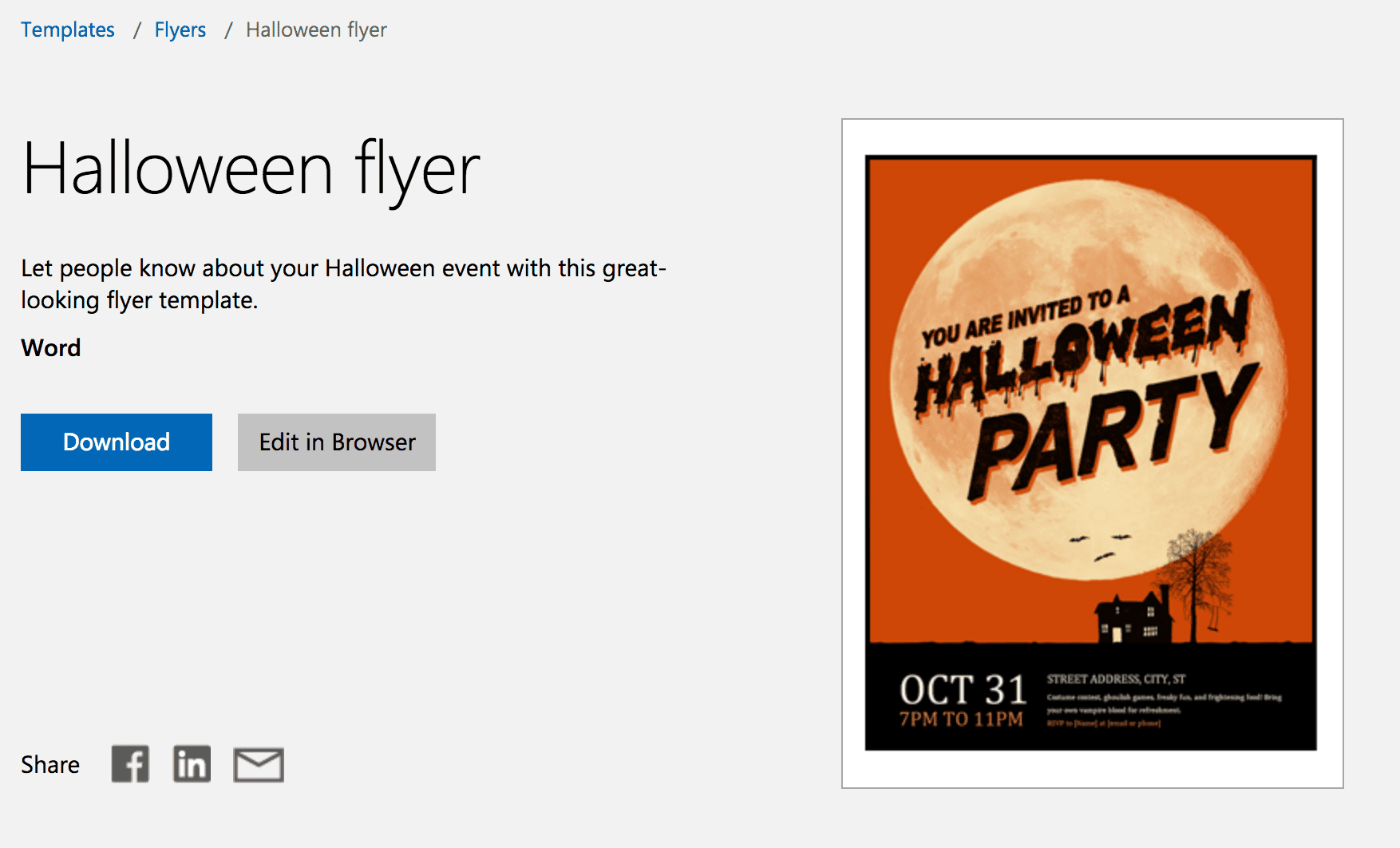 12 Free Halloween-Themed Templates For Microsoft Word - Free Printable Halloween Flyer Templates