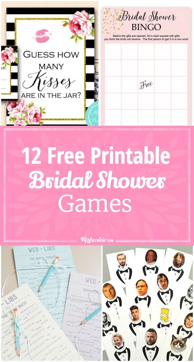 12 Free Printable Bridal Shower Games | Party Time | Free Bridal - How Many Kisses Game Free Printable