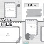 12X12 Two Page Free Printable Scrapbook Layout   Free Printable Scrapbook Templates