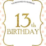 13 Birthday Invitation Templates   Tutlin.psstech.co   13Th Birthday Party Invitations Printable Free