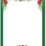 15 Poinsettia Page Border Designs Images   Free Printable Christmas   Free Printable Page Borders Christmas