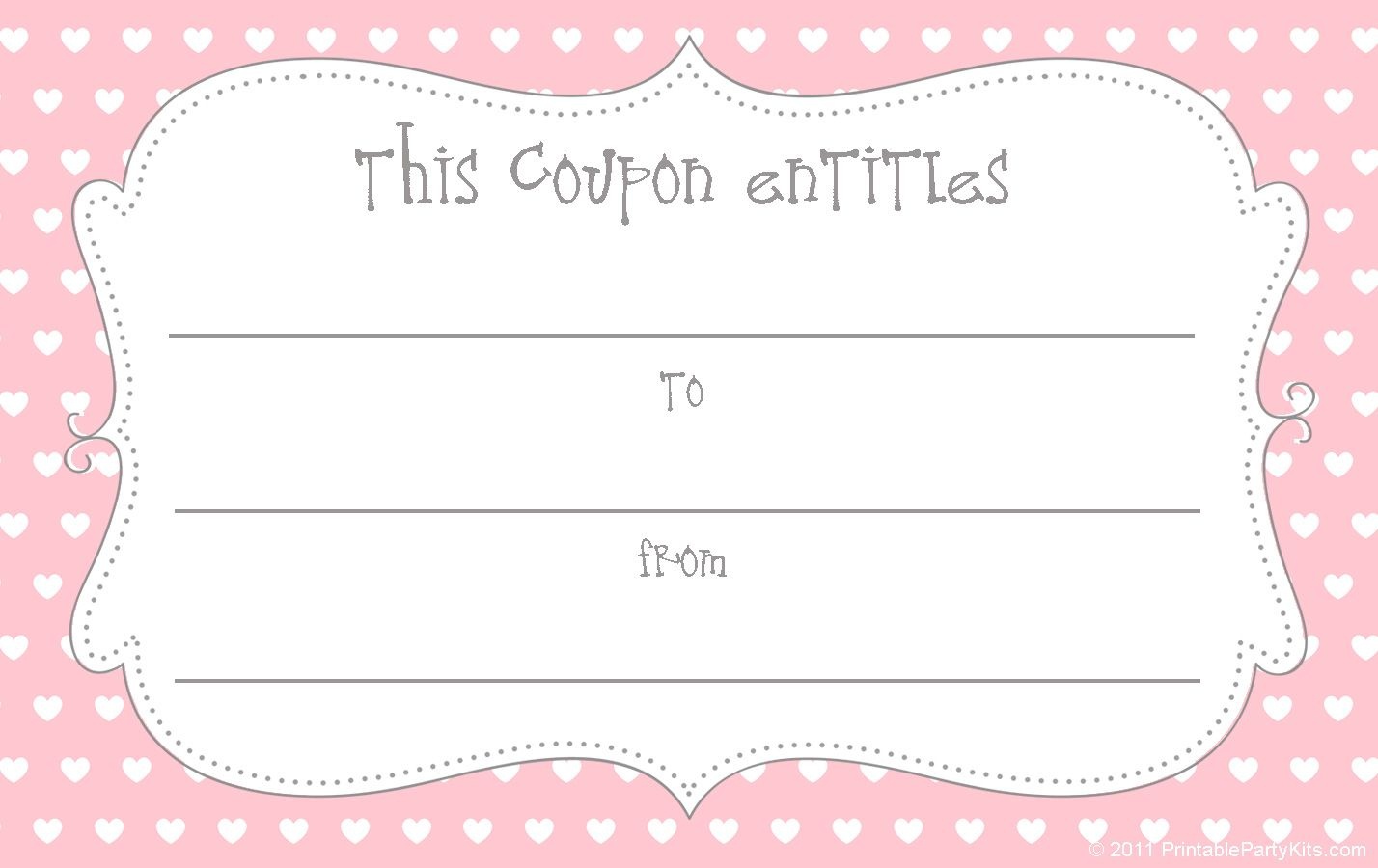 15 Sets Of Free Printable Love Coupons And Templates - Make Your Own Printable Coupons For Free