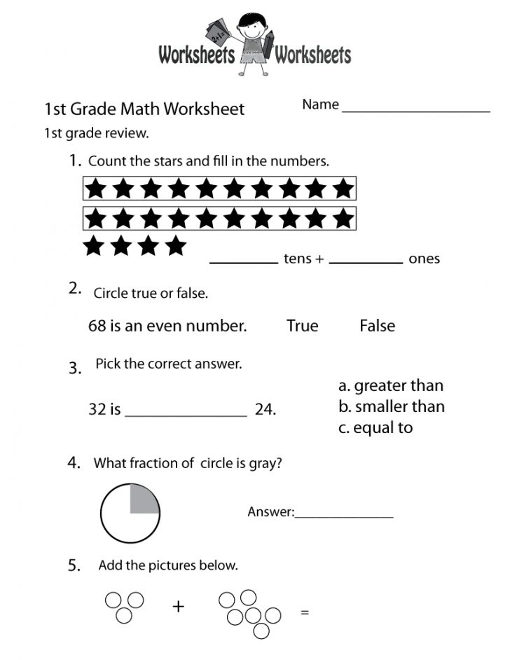 Free Printable Worksheets For 1St Grade
