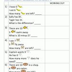 1St Grade Subtraction Word Problems   Free Printable 1St Grade Math Word Problems