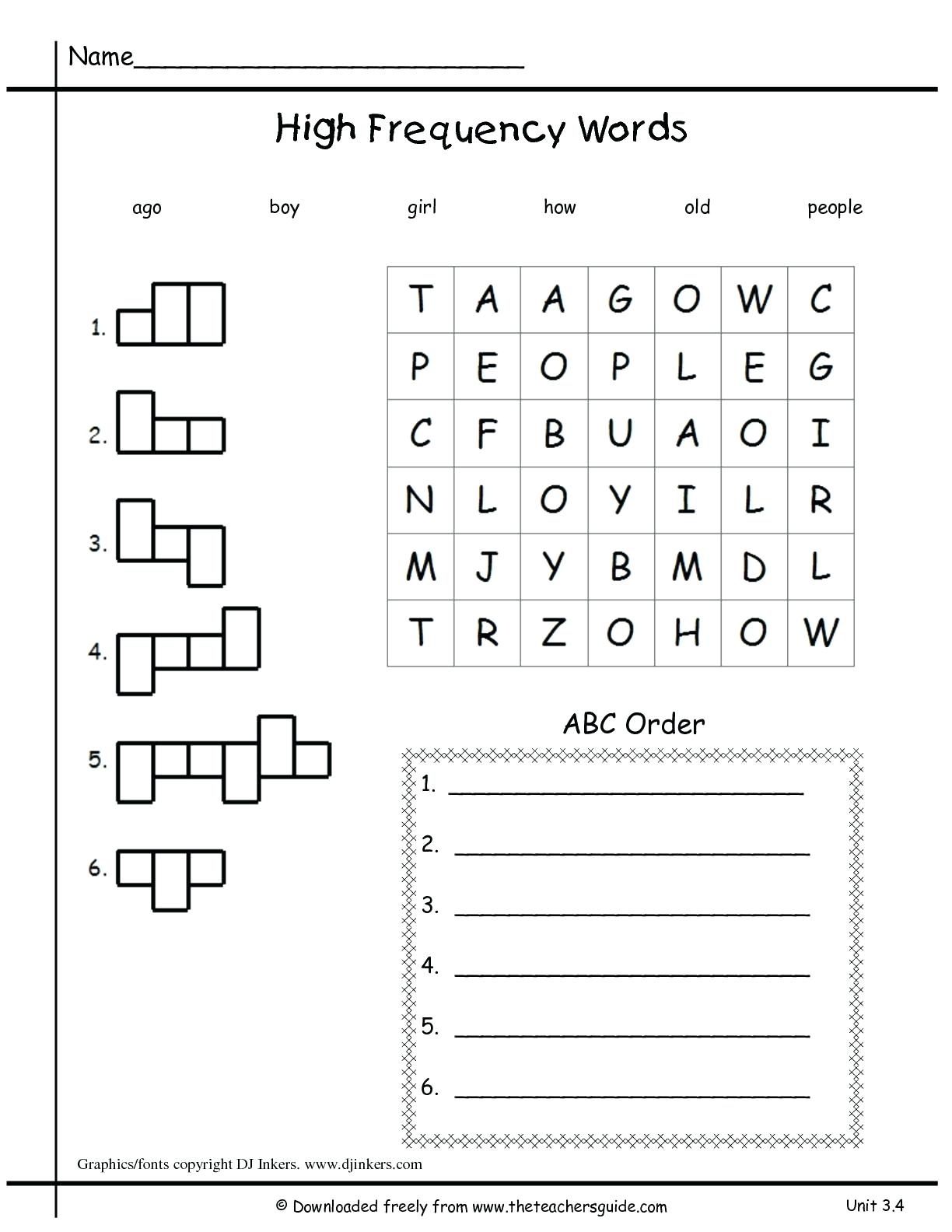 Free Printable Language Arts Worksheets For 1St Grade | Free Printable